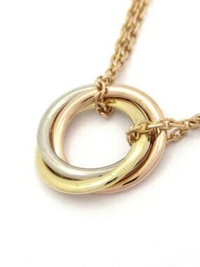 Cartier Sweet Trinity CRB7218200 18K Tri-color Y***** Necklace